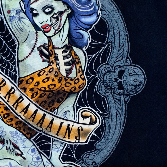 Brains Zombie Graphic Tee - Picture 5 of 5